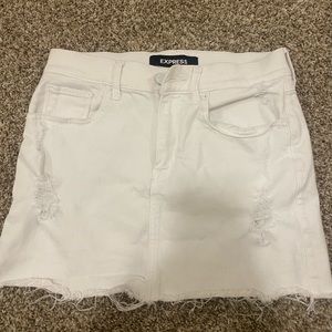 White Jean skirt